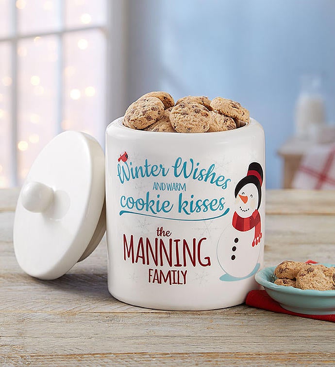 cheryl"s personalized winter cookie jar
