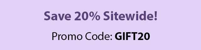 Save 20% Sitewide