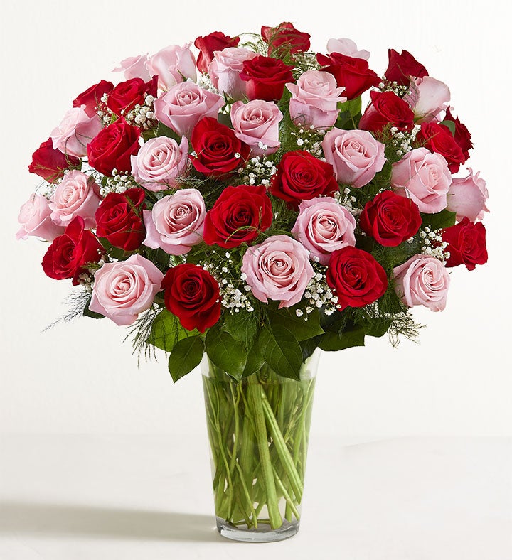 Ultimate Elegance™ Long Stem Pink & Red Roses 