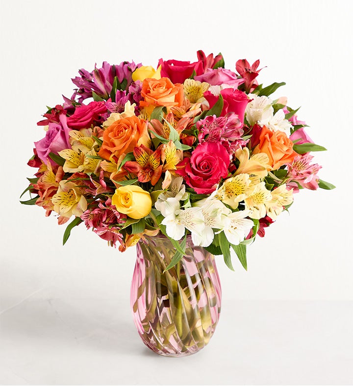 Assorted Roses & Peruvian Lilies