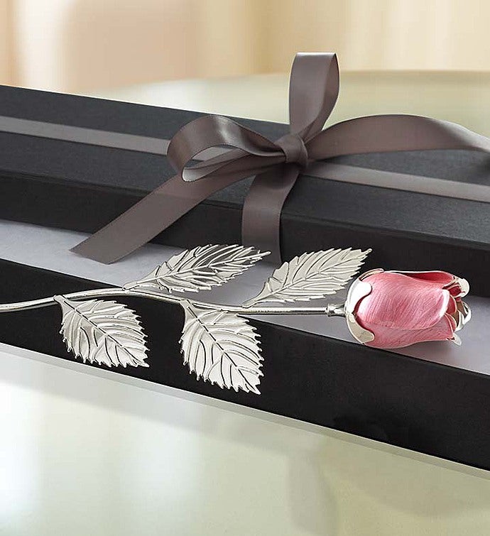 Keepsake Silver Plated Rose