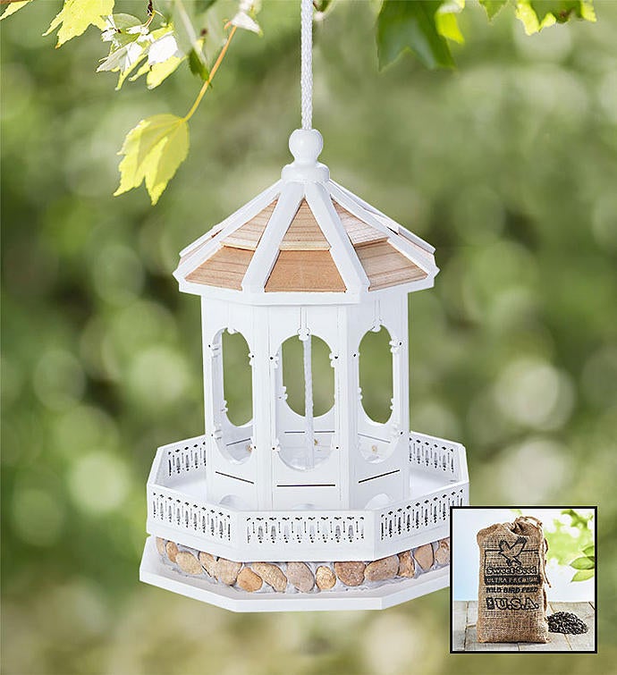 Gazebo Birdfeeder with Seed