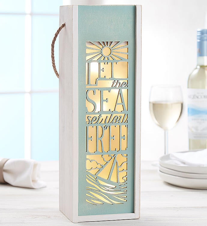 Let the Sea Set You Free' Beach Lantern