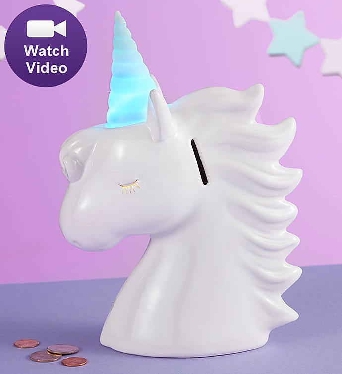 Unicorn Light Up Bank