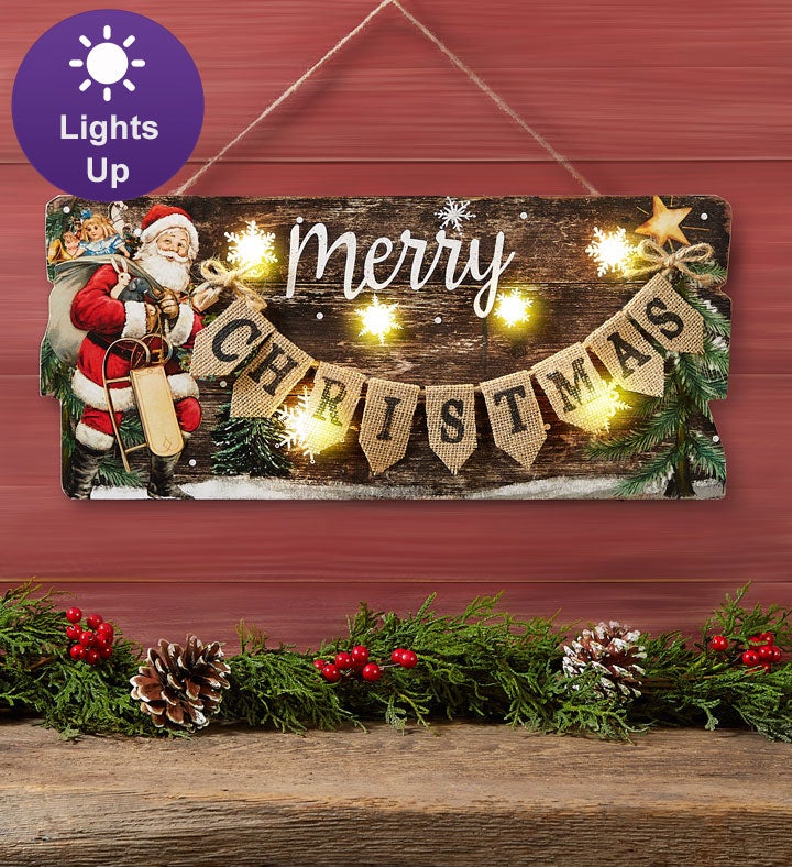 Merry Christmas LED Wall Décor