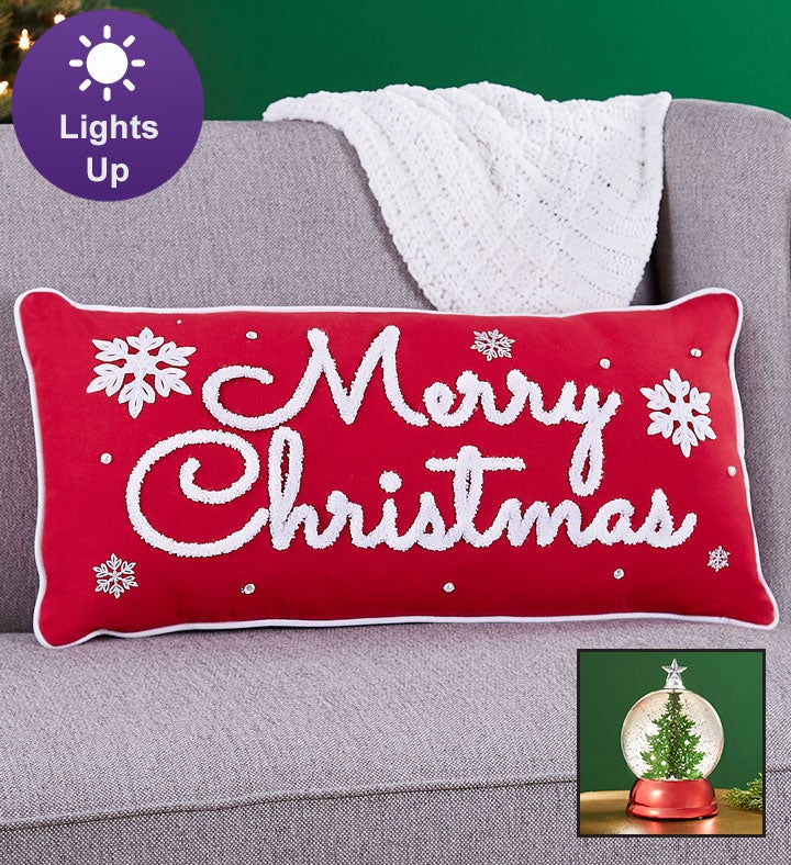 Merry Christmas Pillow Gift Set