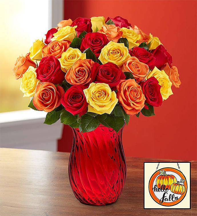 Assorted Fall Rose Bouquet