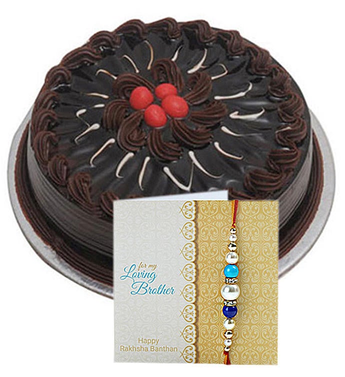 Rakhi & 1kg Eggless Truffle Cake