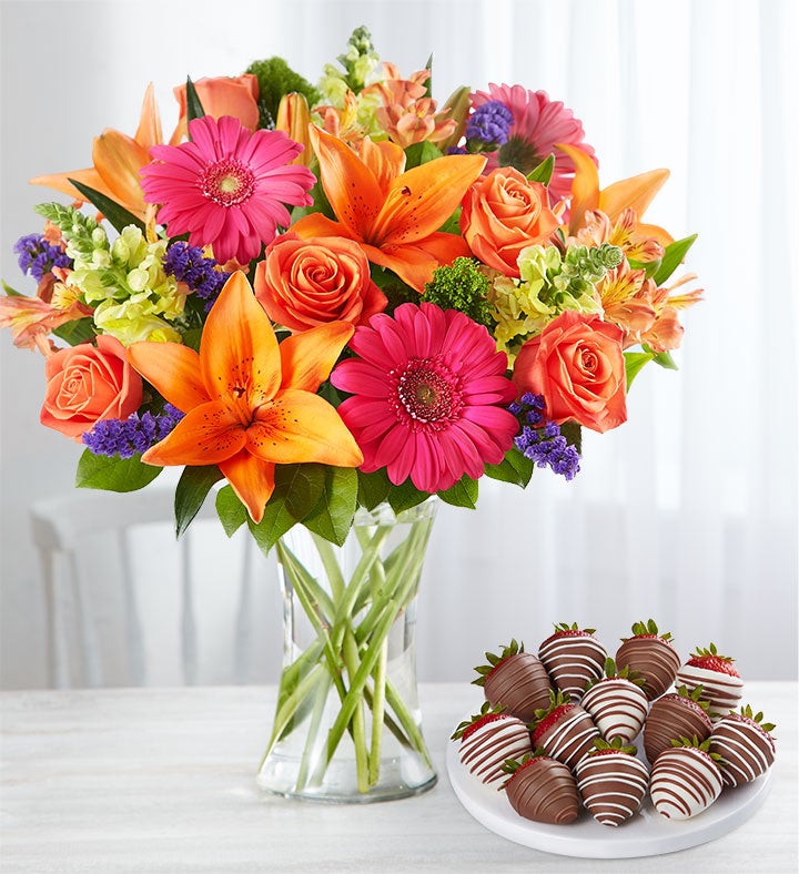 Vibrant Floral Medley™ with Strawberries