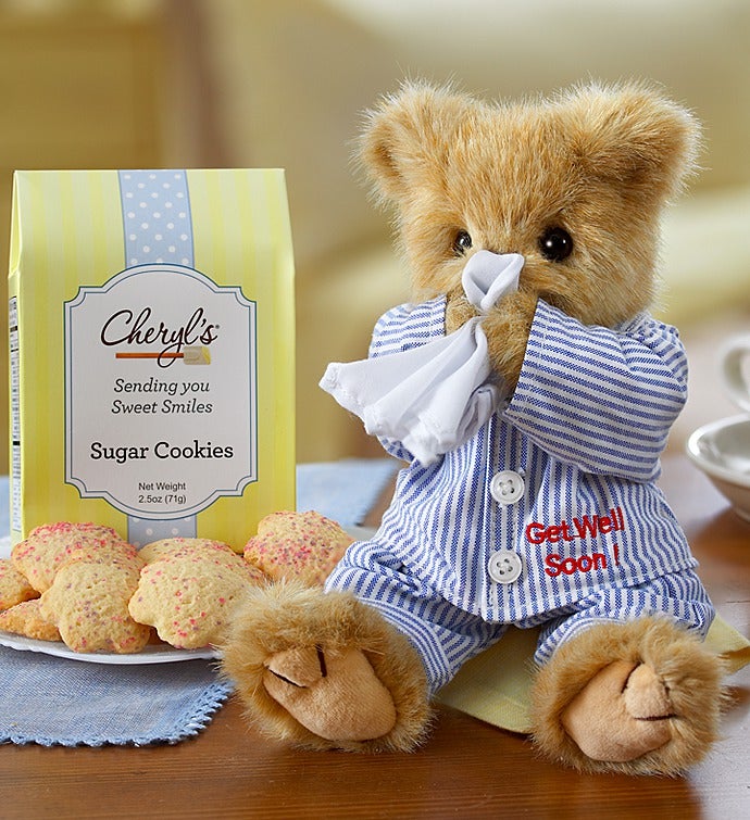 Bearington® Get Well Bear with Cheryl's Cookies