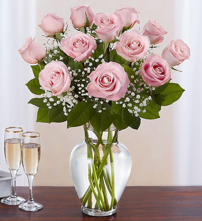Rose Elegance™ Premium Long Stem Pink Roses 
