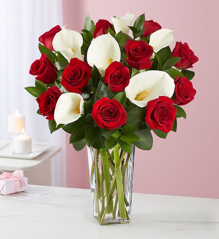 Red Rose & Calla Lily Bouquet